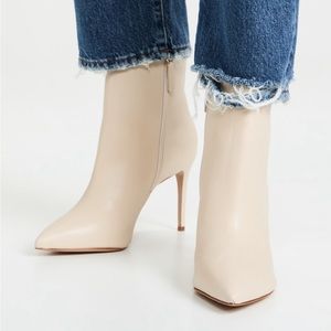Schutz “Mikki” High Stiletto Leather Booties - Sz 8